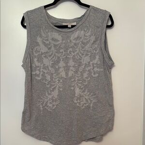 Gray Sleeveless Top
